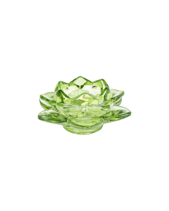 Bakaji Glass Candle Holder - Green