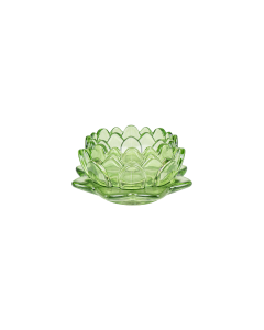 Bakaji Glass Candle Holder - Green