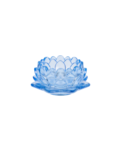 Bakaji Glass Candle Holder - Blue