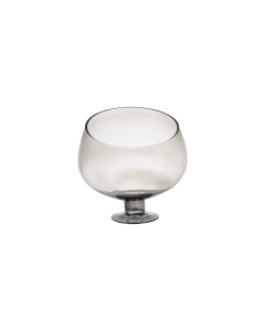Bakaji Glass Vase - Gray
