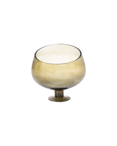 Bakaji Glass Vase - Coffee