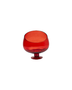 Bakaji Glass Vase - Red