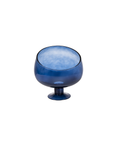 Bakaji Glass Vase - Blue
