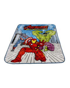 Avengers Blanket Blue Polyester