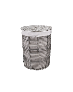 Carol Storage Basket Gray White