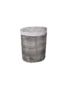 Carol Storage Basket Gray White
