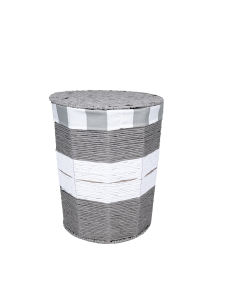 Ferer Storage Basket Gray White