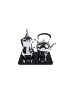 QA Electrical Tea & Coffee Flask set Silver Steel 1600W