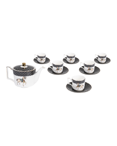 QA Tea 14Pcs Set White