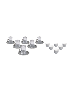 QA Teapot & Cup 18 Pcs Set