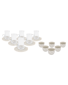 QA Teapot & Cup 18 Pcs Set