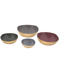 QA Ceramic Serving Plate - Gold