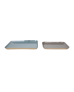 QA Ceramic Serving Plate - Gold