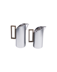 Waba El-Ezz Flasks Set 2 pcs Matt Silver/Wooden Handle