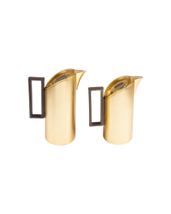 Waba El-Ezz Flasks Set 2 pcs Matt Gold/Wooden Handle