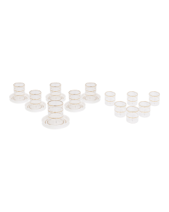 Waba GM8 Tea & Coffee DB Set 18 Pcs Gold