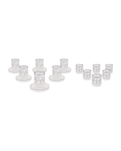 Waba GM10 Tea & Coffee DB Set 18 Pcs Silver