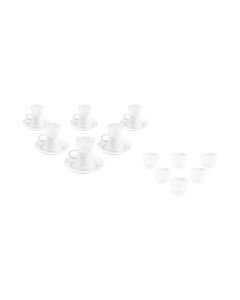 Waba GC3 Tea & Coffee Set 18 Pcs White