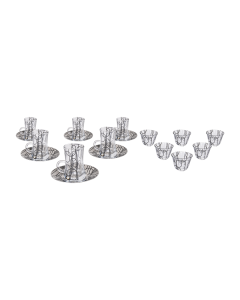 Waba TS6 Tea & Coffee Set 18 Pcs Black