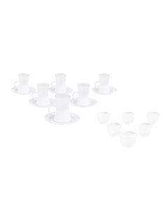 Waba GC1 Tea & Coffee Set 18 Pcs White