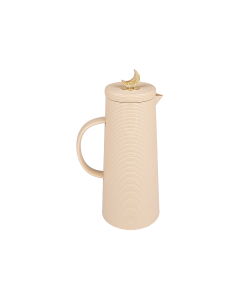 Al Saif Royal 8 Luxury Thermos Golden Crescent Light Brown
