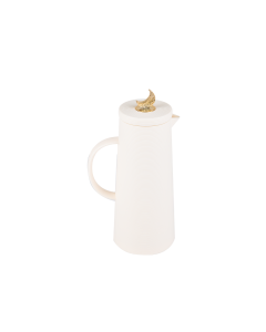 Royal 8 Plastic Dallah with Cresent Lid- Beige