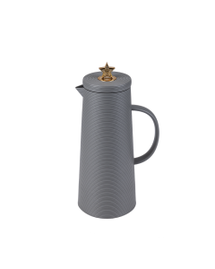 Al Saif Royal 8 Luxury Thermos Gold Star Dark Gray