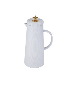 Al Saif Royal 8 Luxury Thermos Gold Star Light Gray