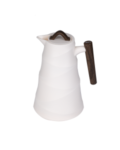 Al Saif Glory Bamboo Dark Wooden Hand Thermos