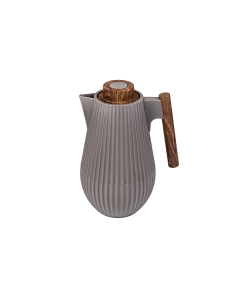 Al Saif Layar Thermos Liar Cappuccino Matte With Wooden Handle Pressure
