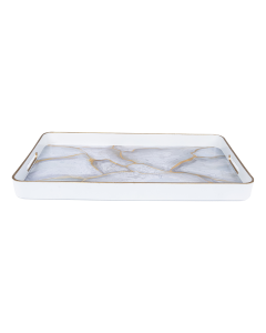 Al Saif Turkey White Cake Plate with Sun Cover
