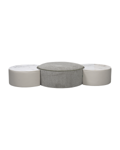 Desmon 3pcs Stool Chair Green Light Gray