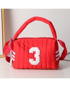 Fashion Crossbody Shoulder Bag- Red