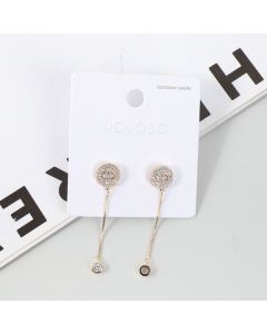 Rhinestone Pearl Earrings