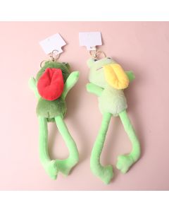 Hot Funny Frog Stretchable Plush Doll Key Chain