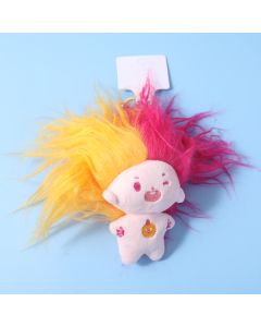 Wow Pink-Hairy Doll Key Chain