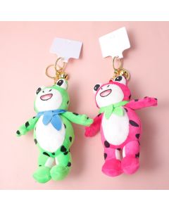 Performing Frog Plush Doll Key Chain