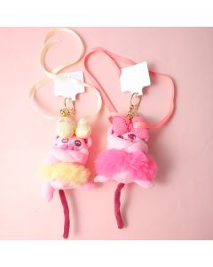 Ballet Pig Doll / Car Hanging Plush Key Chain