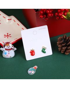 Christmas Series Red Gloves Stud Earrings