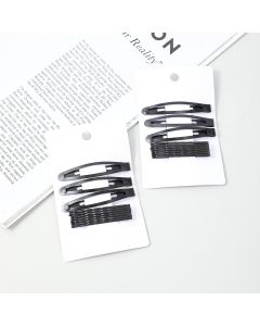 Black Arc-Shaped Hairpin 4pcs