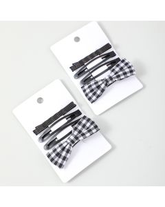 Delicate Checkered Hairpin 4pcs