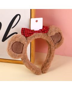 Bowknot Bear Head 3D Hair Band