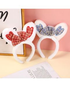 Bowknot Plaid Stereoscopic Hair Band