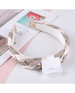 Dark Checkered Braid Hair Band