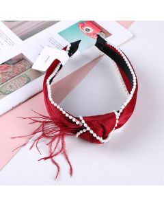 Red Series-Pearl Knotted Hair Hand