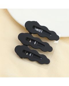 Clouds Black Hair Clips-3pcs