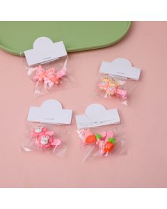 Pink Bear Children's Acrylic Hair Clips