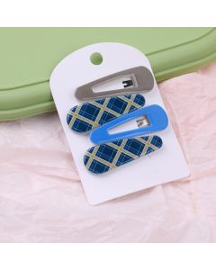 Denim Series Acrylic Hair Clip - 3pcs
