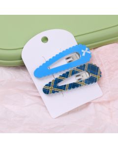 Denim Series Acrylic Hair Clip - 2pcs