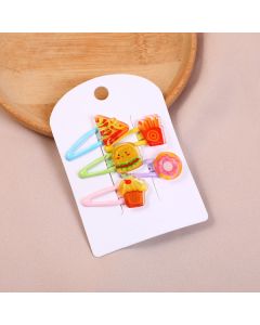 Cartoon Series Children's Acrylic Hair Clips - 5 pcs